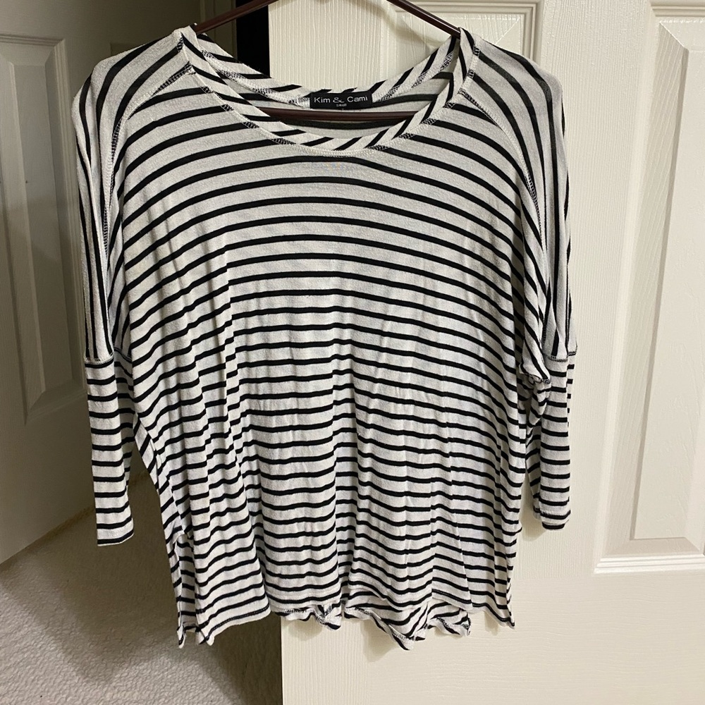 Black and white striped shirt